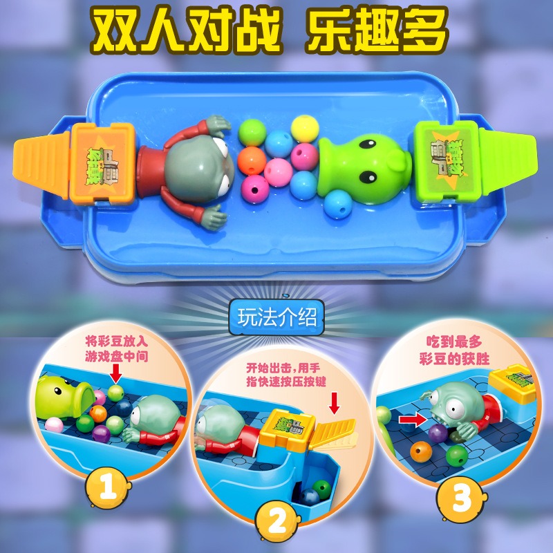 Board Game Zombies - พืชปะทะซอมบี้ ซีรีส์การต่อสู้แบบแข่งขันใหม่ แพคแมน แบทเทิลบอร์ด เกมซอมบี้ ตัวละครตกแต่ง