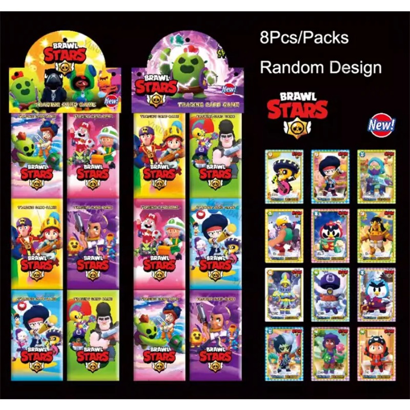 Board Game Anak - การ์ดสะสมแบบสุ่ม อนิเมะ บราวสตาร์ส คอลเลคชั่น เกม แบทเทิล