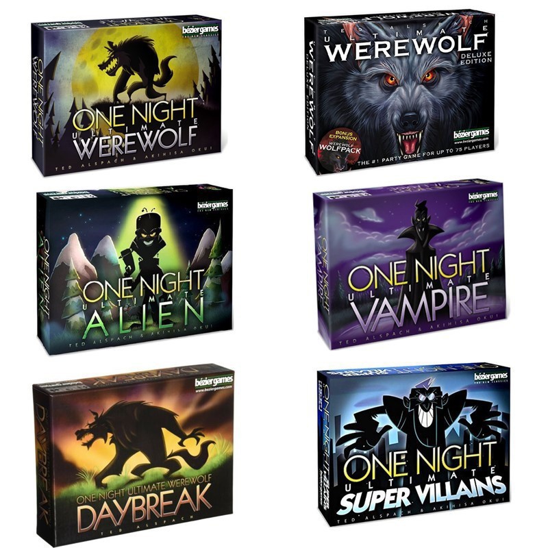 Board Game Werewolf - เกมปาร์ตี้ One Night Ultimate Werewolf ภาษาอังกฤษทั้งหมดผู้ใหญ่