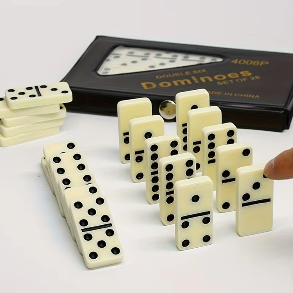 Board Game Monopoli - 28 ชิ้น ชุดโดมิโน ดับเบิ้ล ซิกซ์ ความบันเทิง