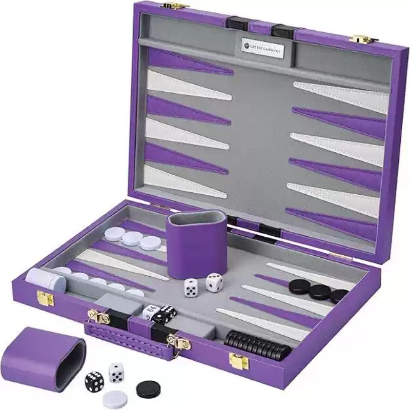 Game Storage Box - กล่องใส่ชุดหมากรุกหนัง PU ขนาด 11 นิ้ว แบบพกพา