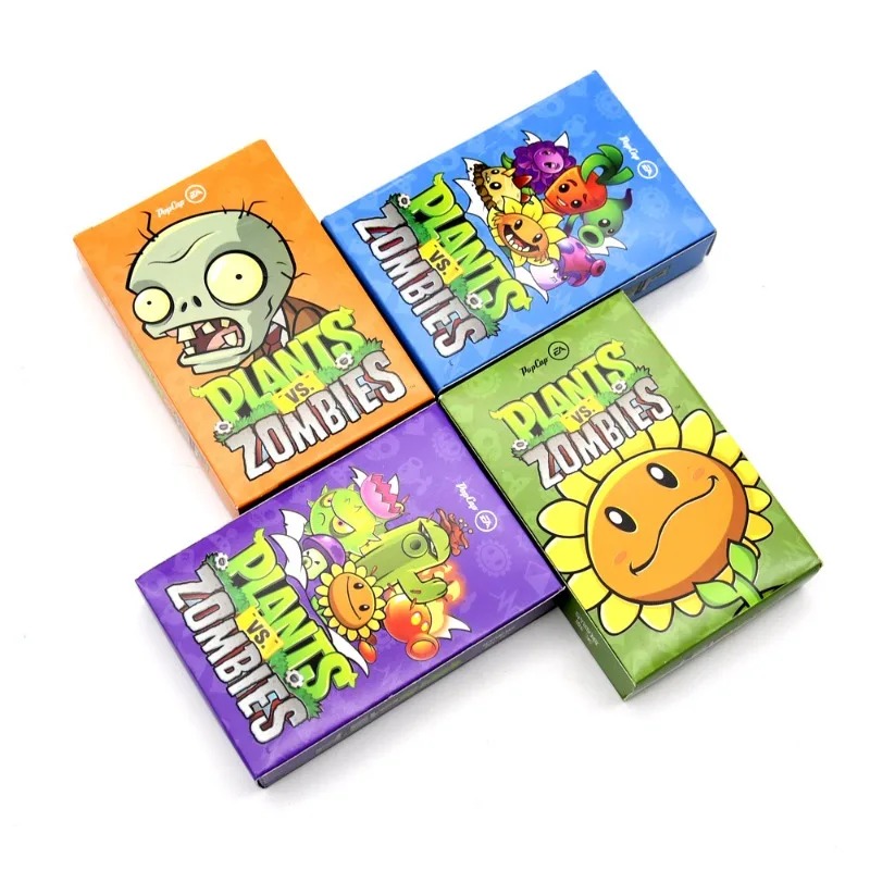 Board Game Zombies - เกมพืชปะทะซอมบี้ ของเล่นเสริม ไพ่สำรับครบชุด ไพ่โป๊กเกอร์ ไพ่เกมกระดาน ของที่ระลึกสำหรับแฟนๆ