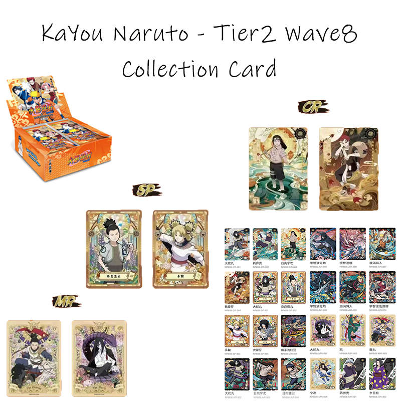 Board Game Naruto - การ์ดสะสม KAYOU นารูโตะ - Tier2 Wave8