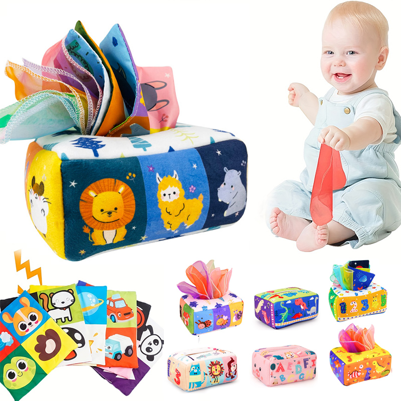 Board Game Box - ของเล่นเด็ก Montessori,Magic กล่องกระดาษทิชชู,การศึกษาการเรียนรู้กิจกรรม Sensory ของเล่นสําหรับเด็กนิ้วมือการออกกําลังกาย Busy
