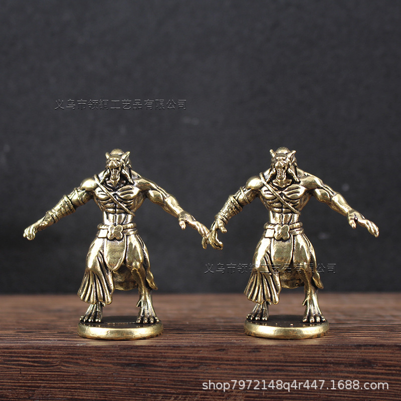 Board Game Werewolf - ทองเหลืองมนุษย์หมาป่า Miniature เครื่องประดับอุปกรณ์เสริมของเล่น Vintage Blood Moon