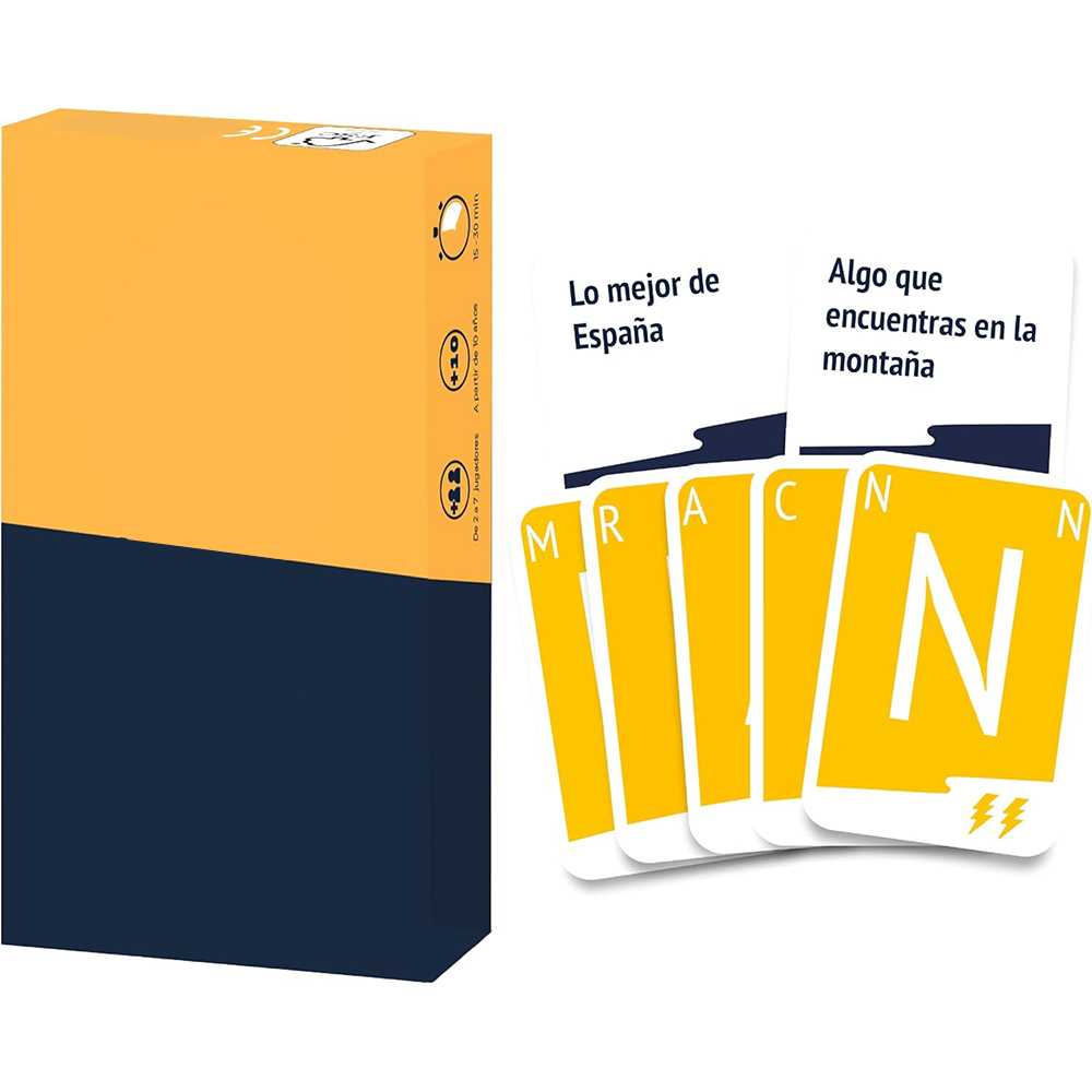 Cooperative Card Game - เกมการ์ดคำศัพท์เร็ว เกมปาร์ตี้ฝึกความคิดเร็ว เกมจับคู่ตัวอักษร เกมกระดานสำหรับครอบครัว เกมท้าทายความจำและความเร็ว เกมคำศัพท์ยามค่ำคืน