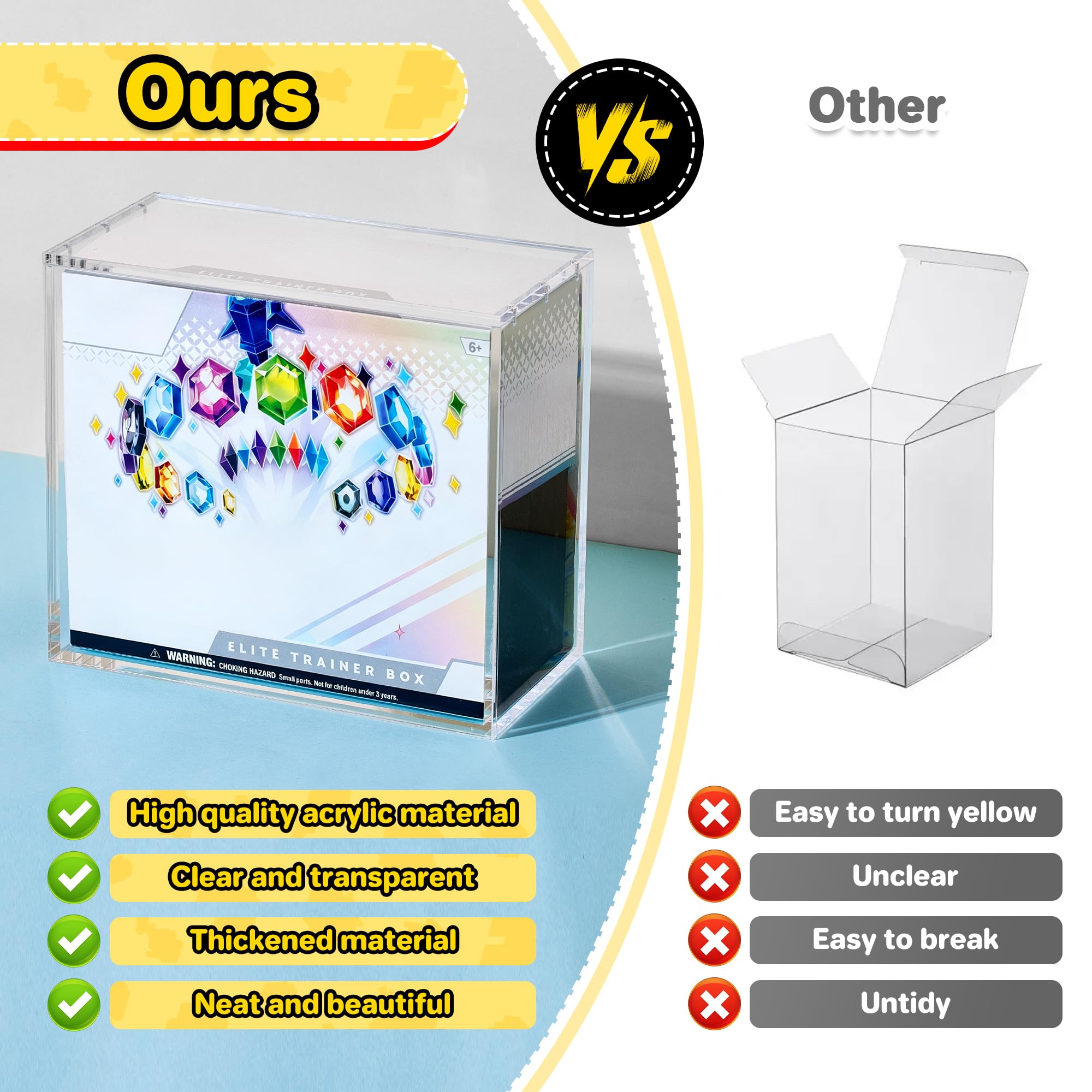 กล่องอะคริลิคแม่เหล็กป้องกันรั - Game Storage Box บทวิจารณ์และราคา