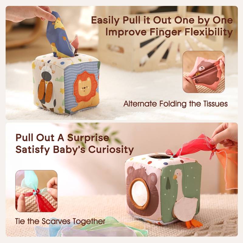 Montessori ของเล่น Magic ผ้าฝ้ - Board Game Box บทวิจารณ์และราคา