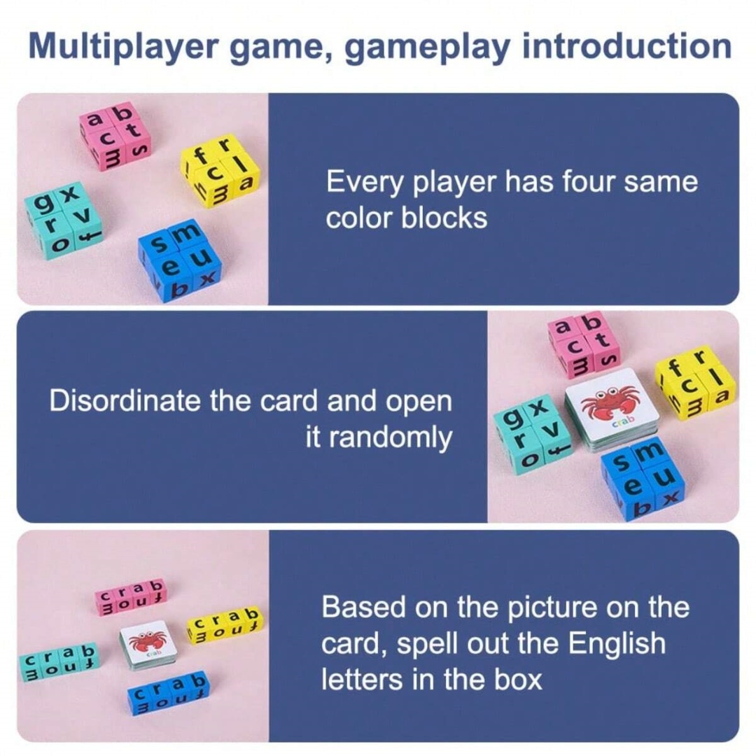 เกมกระดานสะกดคำตัวอักษรสำหรับเ - Board Game Anak บทวิจารณ์และราคา