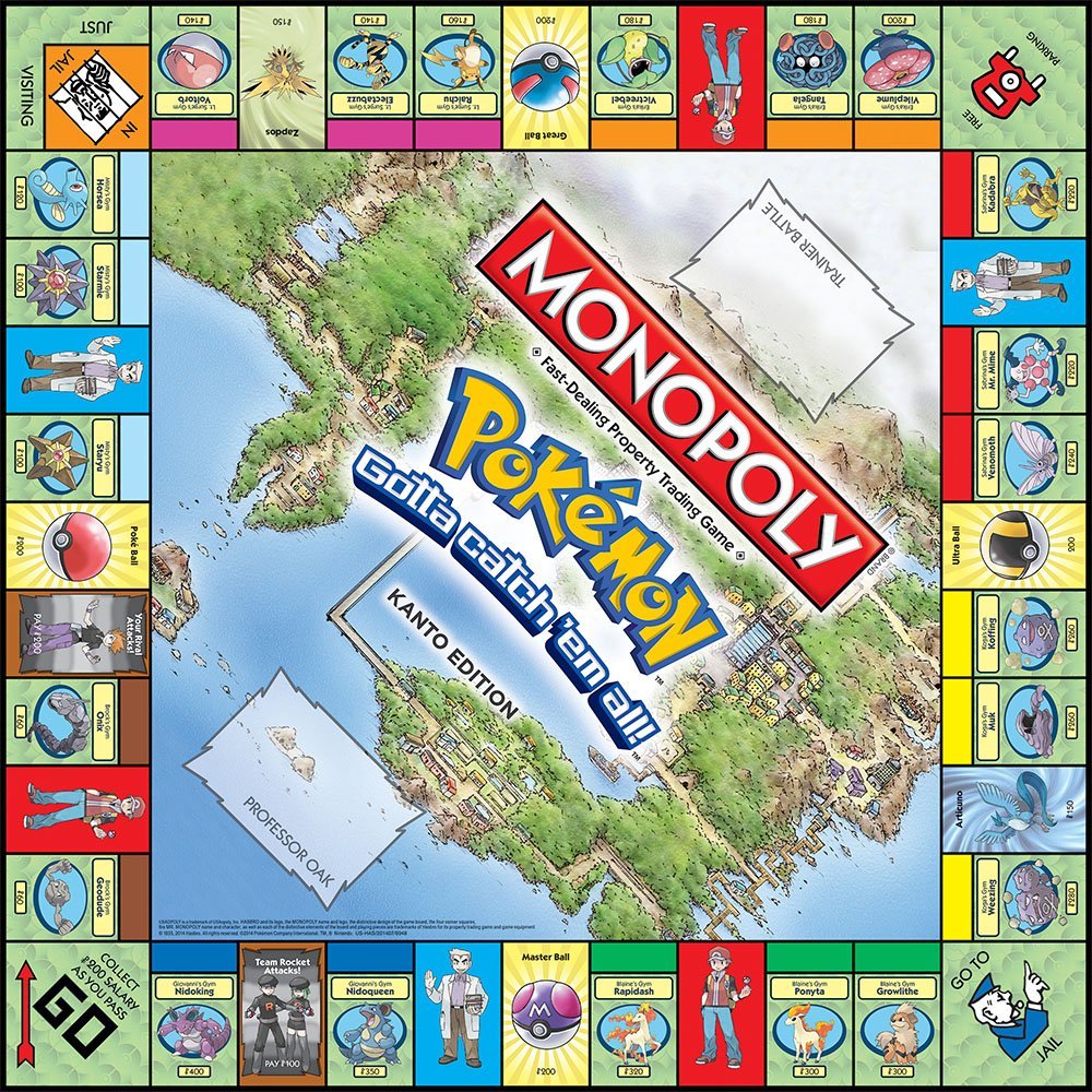การ์ดเกมกระดานโปเกมอน MONOPOLY - Board Game Monopoli บทวิจารณ์และราคา
