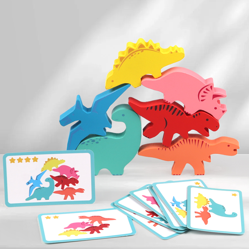 ไม้บล็อกของเล่นเด็กสัตว์ไดโนเส - Board Game Anak บทวิจารณ์และราคา