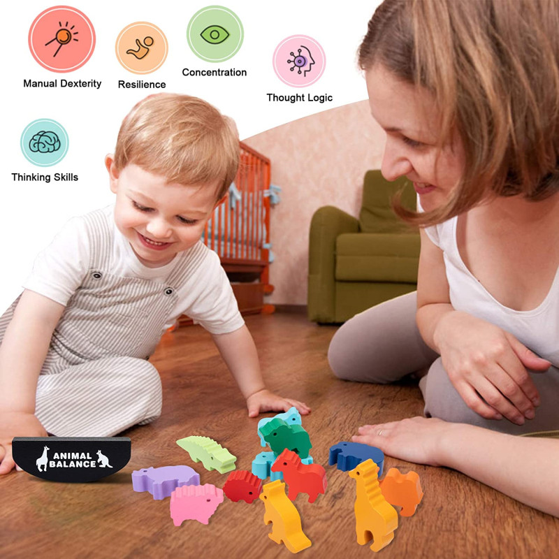 เด็กใหม่ Montessori สัตว์ไม้ B - Board Game Anak บทวิจารณ์และราคา