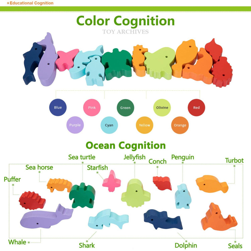 เด็กใหม่ Montessori สัตว์ไม้ B - Board Game Anak บทวิจารณ์และราคา
