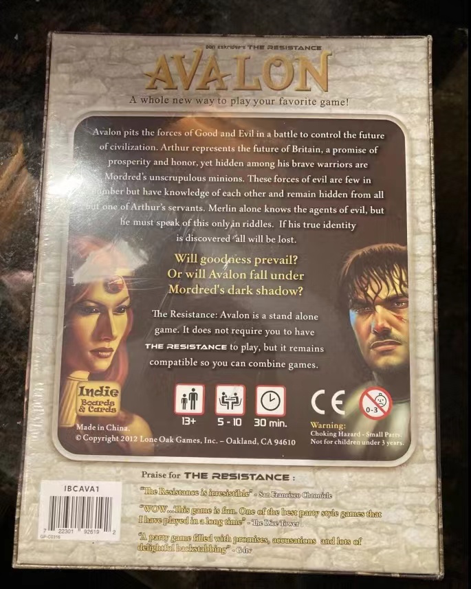 บอร์ดอินดี้และการ์ด |   ความต้ - Board Game Avalon บทวิจารณ์และราคา