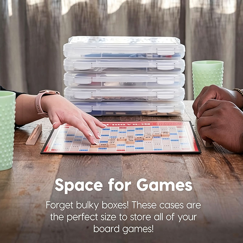 กล่องเก็บของเล่นกระดานแบบใส 2  - Board Game Box บทวิจารณ์และราคา